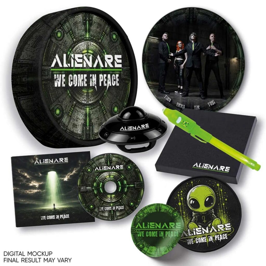 „We Come In Peace“ – das neue Album von Alienare.